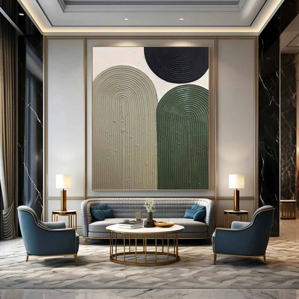 Beige_Black_Green_Neutral_Textured_Wall_Art_VNZ0Y wall art